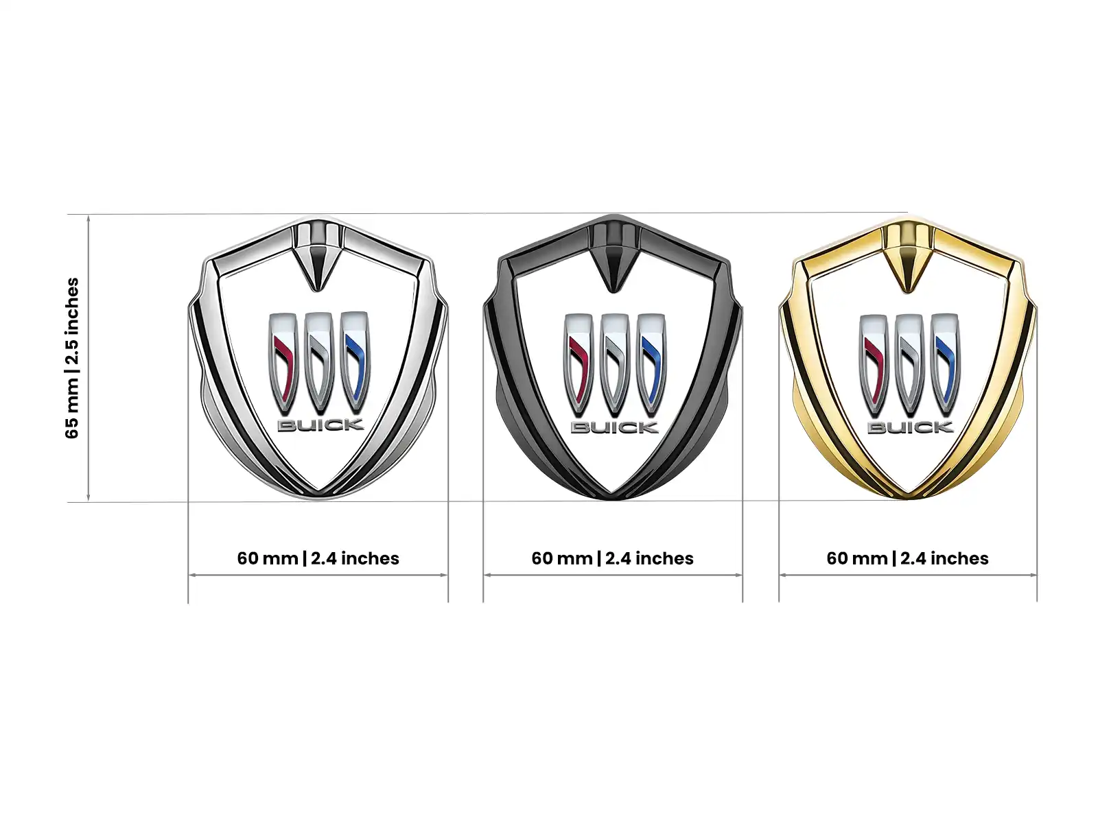 Buick 3D Emblem Abzeichen High-End Look Drift 3D Stil